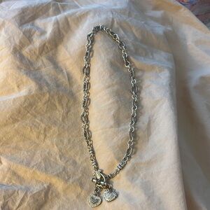 Elegant Silver Heart Charm Necklace